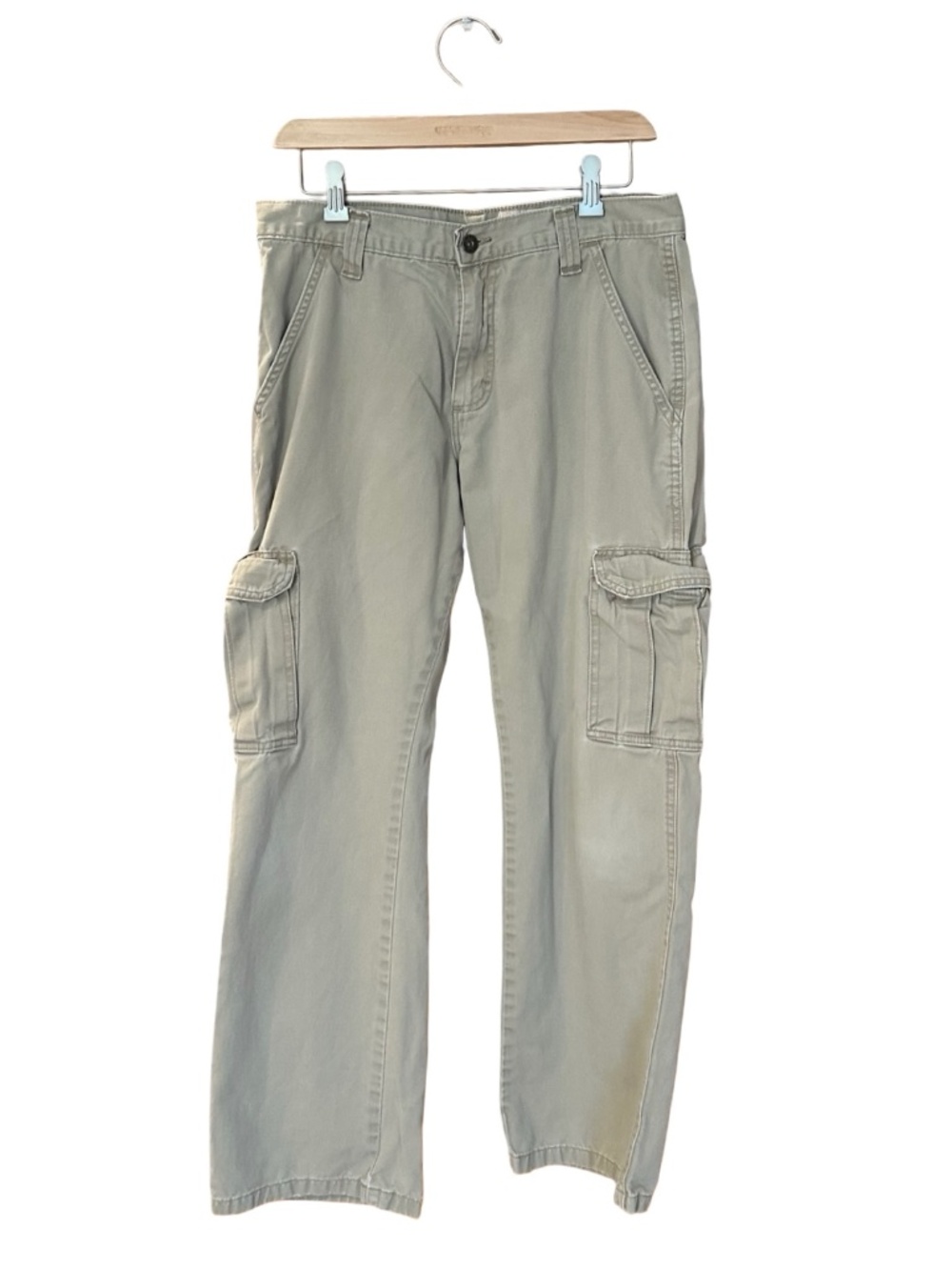 Wrangelr Men's Straight Fit Cargo Pants Khaki/Tan 32"x30"